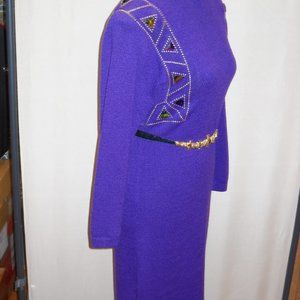 St John Knit Dress Size 2 Santana Knit wool rayon